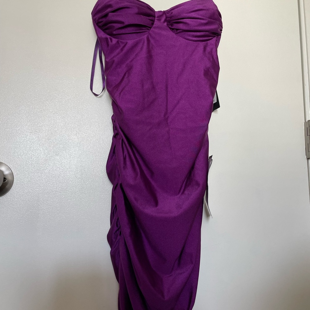 City Studio Purple Mini Dress